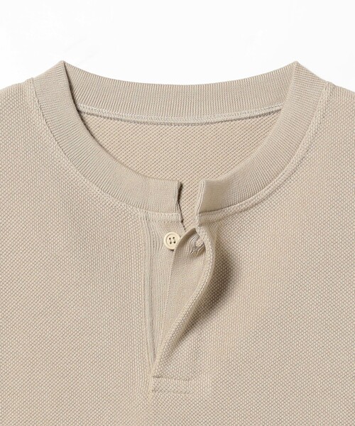 crepuscule(クレプスキュール)の「crepuscule × BEAMS T / Crewneck Button Short Sleeve(Tシャツ/カットソー・メンズ・ベージュ/ブラック・M/XL/L)」の18枚目の写真