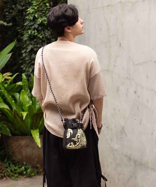 チャイハネ（チャイハネ）の「【チャイハネ】トライバルショルダーポーチ（ショルダーバッグ・レディース・オレンジ/グリーン/ブラック・FREE）」の9枚目の写真