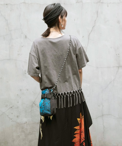 チャイハネ（チャイハネ）の「【チャイハネ】トライバルショルダーポーチ（ショルダーバッグ・レディース・オレンジ/グリーン/ブラック・FREE）」の16枚目の写真