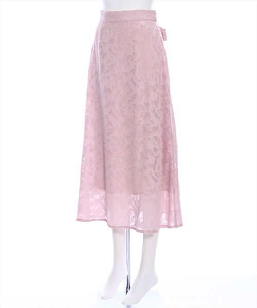 clear（クリア）の「バックリボンドビーシフォンフレアスカート[低身長用サイズ有 骨格ウェーブ]（スカート・レディース・ピンク/ブルーグレー/グレー・XS/S/M）」の11枚目の写真