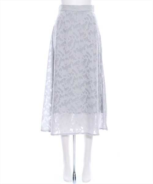 clear（クリア）の「バックリボンドビーシフォンフレアスカート[低身長用サイズ有 骨格ウェーブ]（スカート・レディース・ピンク/ブルーグレー/グレー・XS/S/M）」の17枚目の写真