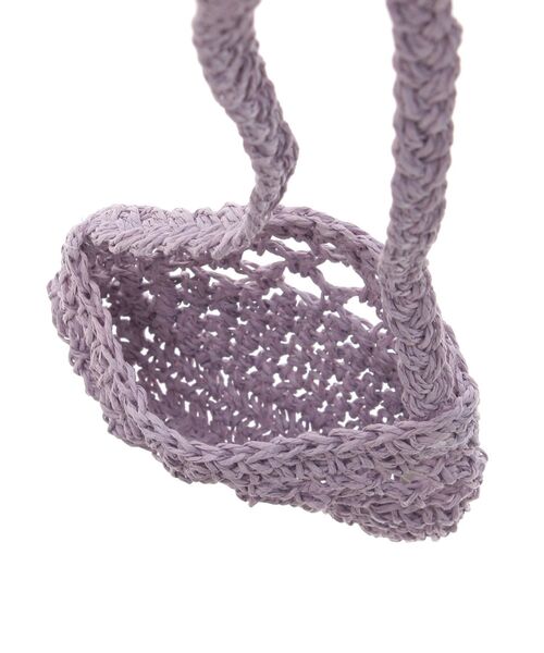 Ungrid（アングリッド）の「透かし編みミニショルダーバッグ（ショルダーバッグ・レディース・パープル/ベージュ・FREE）」の13枚目の写真