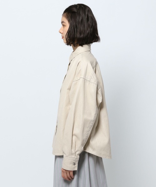 【新品タグ付き】ニコアンド　みさよさんプロデュース　デニムシャツ 新品 ニコアンド 人気スタッフプロデュース企画]BIGデニムシャツ