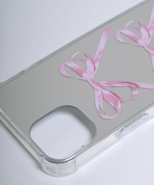 Victoria&#39;s Secret -  【限定】ミラー付き☆Cuteなリボンアイフォンケース・Iphone6 Victoria's Secret - 【限定】ミラー付き☆Cuteなリボン