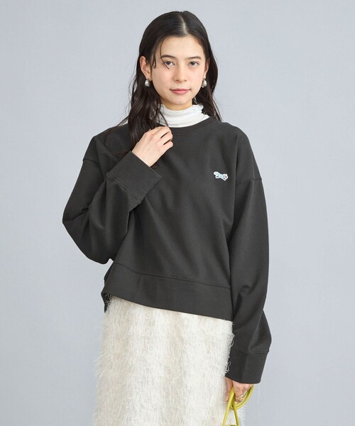 PENNEYS(ぺニーズ)の「PENNEYS(ぺニーズ)別注インレイワイドクルーネックスウェット(スウェット・レディース・オフホワイト/ライトグレー/ネイビー/ダークグレー/ロイヤルブルー・M/L)」の6枚目の写真
