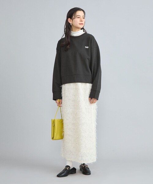 PENNEYS(ぺニーズ)の「PENNEYS(ぺニーズ)別注インレイワイドクルーネックスウェット(スウェット・レディース・オフホワイト/ライトグレー/ネイビー/ダークグレー/ロイヤルブルー・M/L)」の9枚目の写真