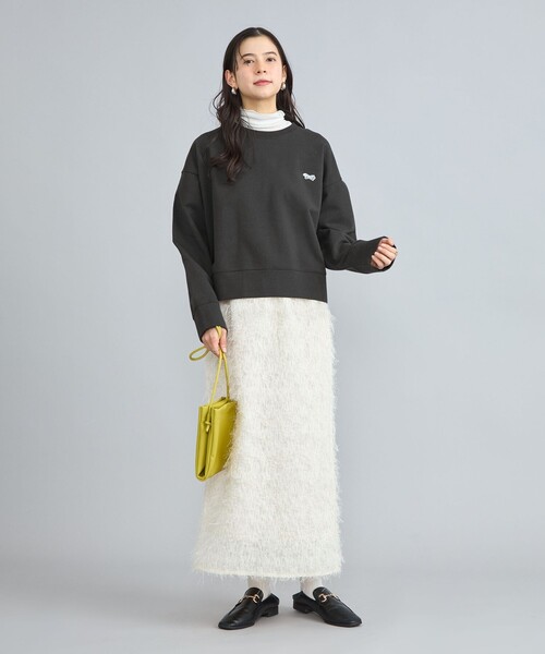 PENNEYS(ぺニーズ)の「PENNEYS(ぺニーズ)別注インレイワイドクルーネックスウェット(スウェット・レディース・オフホワイト/ライトグレー/ネイビー/ダークグレー/ロイヤルブルー・M/L)」の11枚目の写真