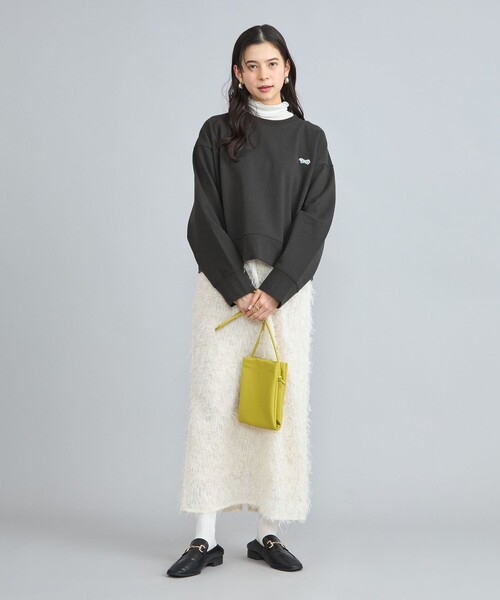 PENNEYS(ぺニーズ)の「PENNEYS(ぺニーズ)別注インレイワイドクルーネックスウェット(スウェット・レディース・オフホワイト/ライトグレー/ネイビー/ダークグレー/ロイヤルブルー・M/L)」の12枚目の写真