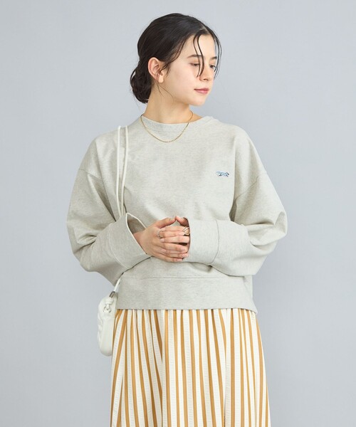 PENNEYS(ぺニーズ)の「PENNEYS(ぺニーズ)別注インレイワイドクルーネックスウェット(スウェット・レディース・オフホワイト/ライトグレー/ネイビー/ダークグレー/ロイヤルブルー・M/L)」の14枚目の写真