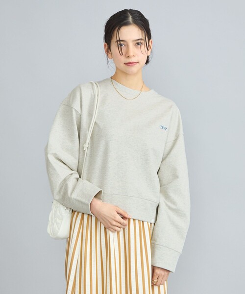 PENNEYS(ぺニーズ)の「PENNEYS(ぺニーズ)別注インレイワイドクルーネックスウェット(スウェット・レディース・オフホワイト/ライトグレー/ネイビー/ダークグレー/ロイヤルブルー・M/L)」の16枚目の写真