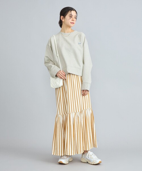 PENNEYS(ぺニーズ)の「PENNEYS(ぺニーズ)別注インレイワイドクルーネックスウェット(スウェット・レディース・オフホワイト/ライトグレー/ネイビー/ダークグレー/ロイヤルブルー・M/L)」の17枚目の写真