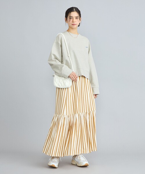 PENNEYS(ぺニーズ)の「PENNEYS(ぺニーズ)別注インレイワイドクルーネックスウェット(スウェット・レディース・オフホワイト/ライトグレー/ネイビー/ダークグレー/ロイヤルブルー・M/L)」の19枚目の写真