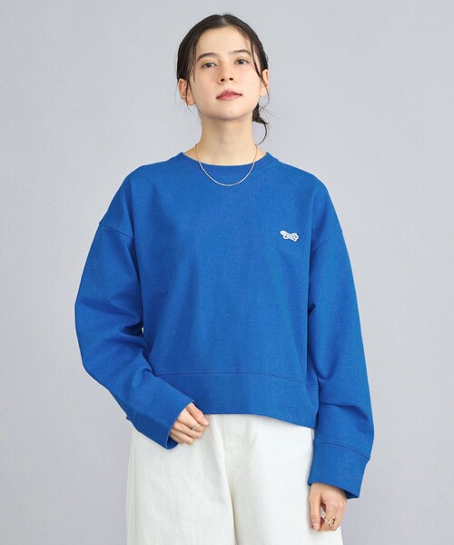 PENNEYS(ぺニーズ)の「PENNEYS(ぺニーズ)別注インレイワイドクルーネックスウェット(スウェット・レディース・オフホワイト/ライトグレー/ネイビー/ダークグレー/ロイヤルブルー・M/L)」の22枚目の写真