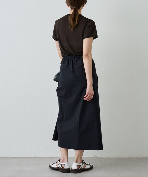 BASERANGE（ベースレンジ）の「【BASERANGE】バンブーTシャツ（Tシャツ/カットソー・レディース・ベージュ/イエロー/ホワイト/カーキ/ピンク・SMALL）」の10枚目の写真