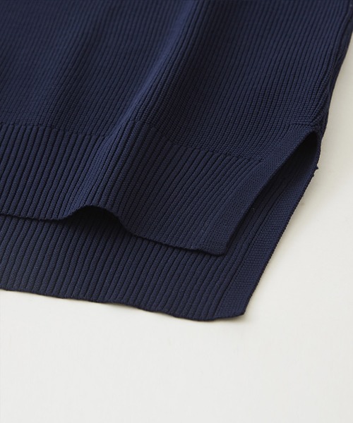 CUBE SUGAR(キューブシュガー)の「スポンディッシュニットVネックベスト(ベスト・レディース・ホワイト/ネイビー/ホワイト×ネイビー/レッド/イエロー・M)」の16枚目の写真