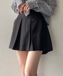 ワイドプリーツミニスカート