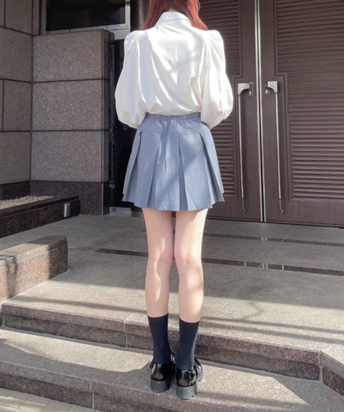 one way(ワンウェイ)の「ワイドプリーツミニスカート(スカート・レディース・ブラック/ベージュ/グレー・FREE)」の22枚目の写真