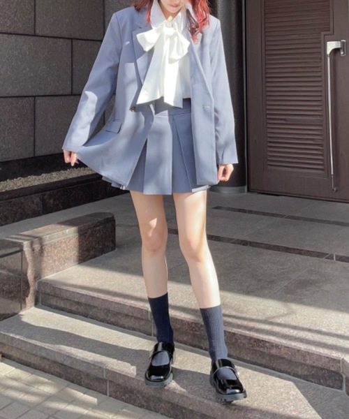 one way(ワンウェイ)の「ワイドプリーツミニスカート(スカート・レディース・ブラック/ベージュ/グレー・FREE)」の21枚目の写真