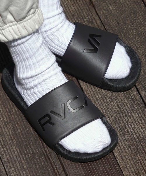 RVCA（ルーカ）の「【オンライン限定】RVCA メンズ RVCA SPORT SLIDE サンダル 【2024年春夏モデル】/ルーカシャワーサンダル（サンダル・メンズ・ブラック/ブラック×ホワイト・6/7/8/9/10）」の16枚目の写真