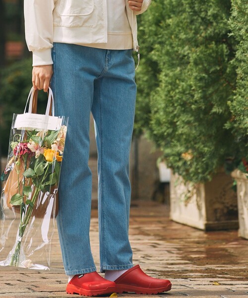 AIGLE（エーグル）の「オーガニックコットン ストレートデニムパンツ（デニムパンツ・レディース・ブルー/ライトブルー・34/36/38/40）」の9枚目の写真