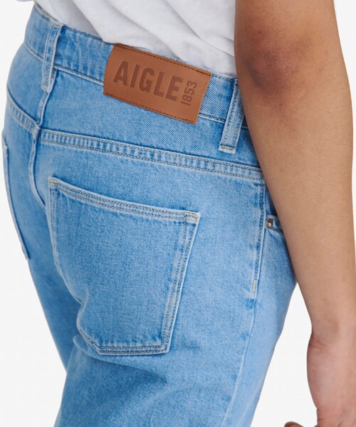 AIGLE（エーグル）の「オーガニックコットン ストレートデニムパンツ（デニムパンツ・レディース・ブルー/ライトブルー・34/36/38/40）」の21枚目の写真