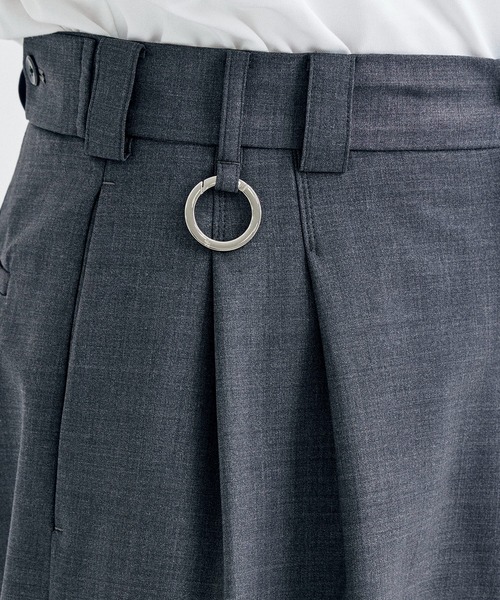 th products スラックス セール】zipper design slacks/ジッパーデザイン スラックス