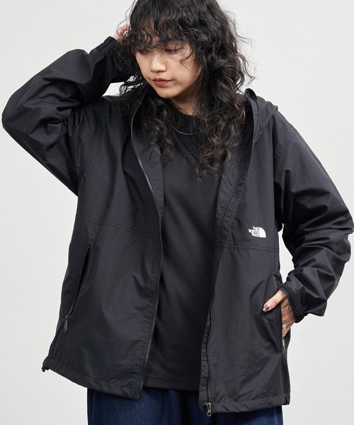 THE NORTH FACE 黒コンパクトナイロンジャケット140 THE NORTH FACE