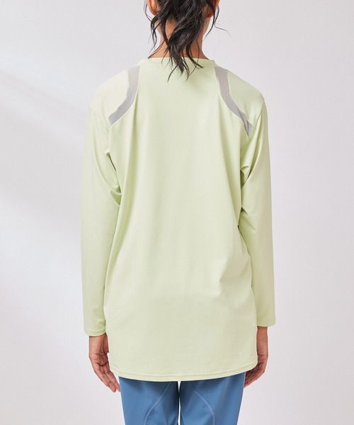 NERGY（ナージー）の「【UV & 吸水速乾】メッシュ切替長袖 Tシャツ（Tシャツ/カットソー・レディース・ホワイト/ライトグリーン/ブラック/ブルー・FREE）」の19枚目の写真