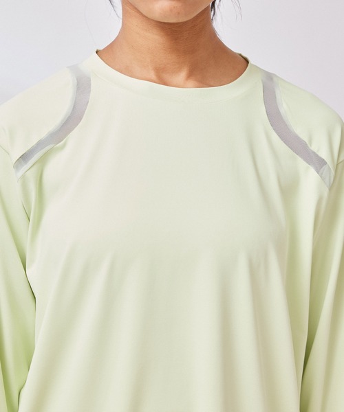 NERGY（ナージー）の「【UV & 吸水速乾】メッシュ切替長袖 Tシャツ（Tシャツ/カットソー・レディース・ホワイト/ライトグリーン/ブラック/ブルー・FREE）」の20枚目の写真