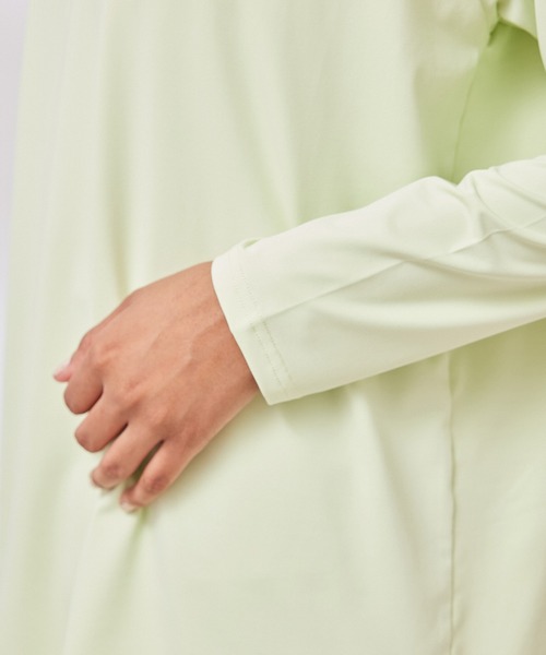 NERGY（ナージー）の「【UV & 吸水速乾】メッシュ切替長袖 Tシャツ（Tシャツ/カットソー・レディース・ホワイト/ライトグリーン/ブラック/ブルー・FREE）」の21枚目の写真