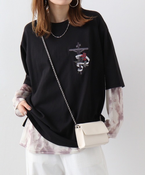 RE730（アールイーセブンサーティー）の「BIG printed short sleeve T-shirt / プリントBIG半袖Tシャツ unisex（Tシャツ/カットソー・メンズ・ホワイト/ブラック系その他/ブラック系その他2/グリーン系その他2/ホワイト系その他/チャコール/グリーン系その他/ホワイト系その他2/ブラック・M/L）」の4枚目の写真