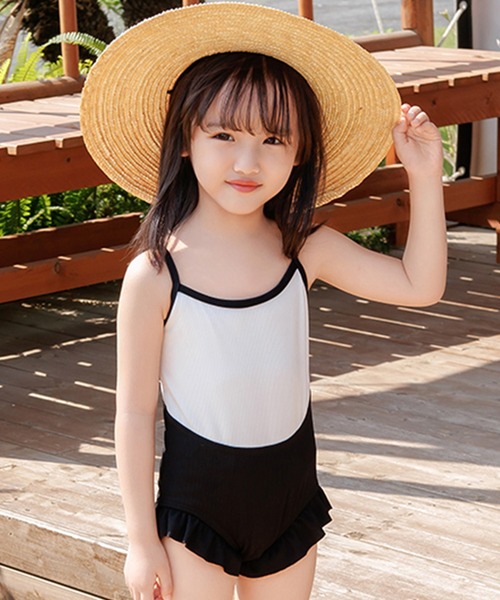 TeddyShop（テディショップ）の「キッズ水着 長袖リボントップス+バイ  