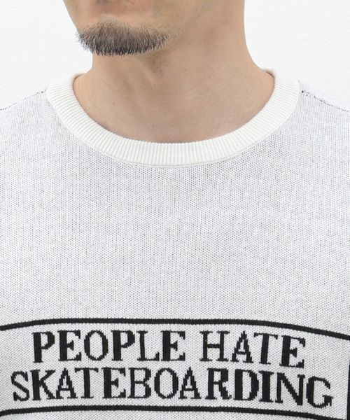 TIGHTBOOTH PRODUCTION（タイトブースプロダクション）の「TBPR / タイトブースプロダクション PEOPLE HATE SKATE SWT（スウェット・メンズ・ホワイト/ブラック・LARGE/MEDIUM）」の7枚目の写真