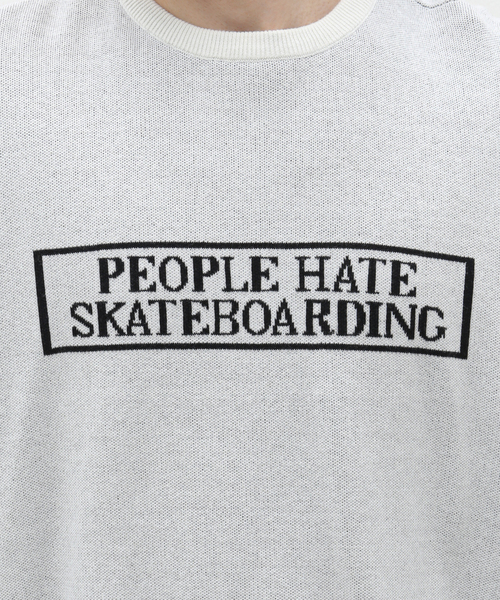 TIGHTBOOTH PRODUCTION（タイトブースプロダクション）の「TBPR / タイトブースプロダクション PEOPLE HATE SKATE SWT（スウェット・メンズ・ホワイト/ブラック・LARGE/MEDIUM）」の11枚目の写真