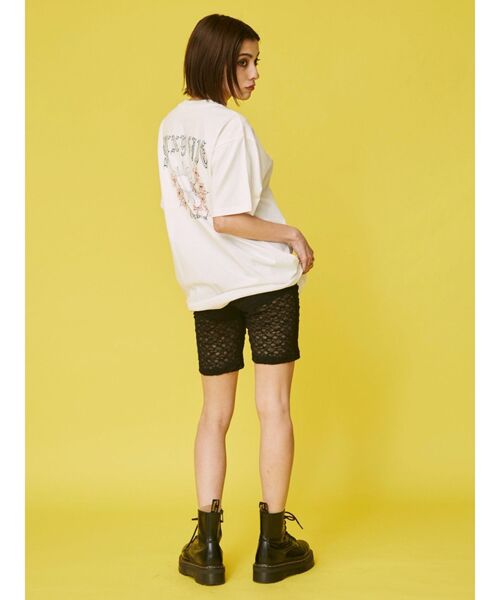 EVRIS（エヴリス）の「SUNNY SIDE BIG Tシャツ（Tシャツ/カットソー・レディース・ブラック/グレー/グリーン/ホワイト・FREE）」の14枚目の写真