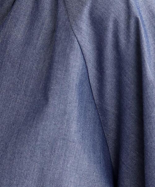 grove(グローブ)の「◆【洗濯機で洗える・UVカット・接触冷感】ランタンスリーブシャツブラウス(シャツ/ブラウス・レディース・ネイビー/サックスブルー系2/ホワイト/ネイビー系2/ホワイト系5・03/02/01/04/05)」の15枚目の写真