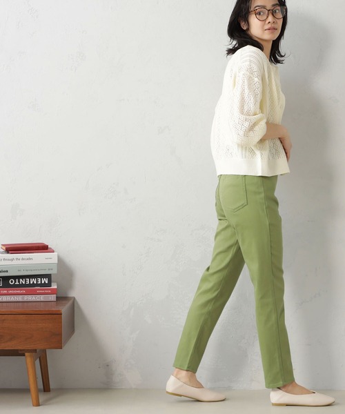 FOUND GOOD（ファウンドグッド）の「EasySTRスリムパンツ（その他パンツ・レディース・ベージュ/ネイビー/ブルー系5/ブラック/グリーン系8/ホワイト系5・S/M/L/XL）」の4枚目の写真