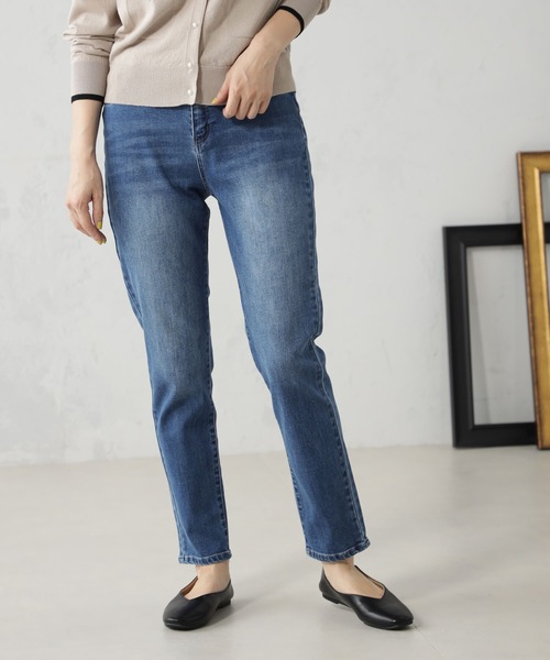 FOUND GOOD（ファウンドグッド）の「EasySTRスリムパンツ（その他パンツ・レディース・ベージュ/ネイビー/ブルー系5/ブラック/グリーン系8/ホワイト系5・S/M/L/XL）」の6枚目の写真