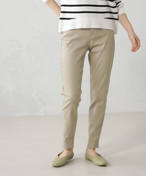 FOUND GOOD（ファウンドグッド）の「EasySTRスリムパンツ（その他パンツ・レディース・ベージュ/ネイビー/ブルー系5/ブラック/グリーン系8/ホワイト系5・S/M/L/XL）」の3枚目の写真
