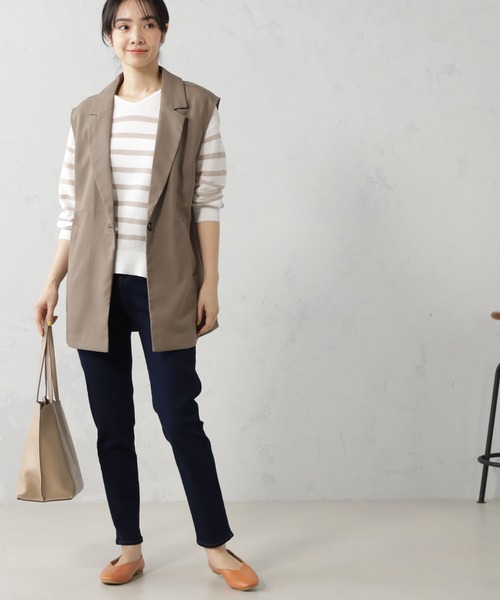 FOUND GOOD（ファウンドグッド）の「EasySTRスリムパンツ（その他パンツ・レディース・ベージュ/ネイビー/ブルー系5/ブラック/グリーン系8/ホワイト系5・S/M/L/XL）」の5枚目の写真