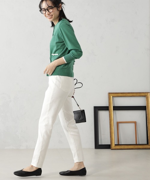 FOUND GOOD（ファウンドグッド）の「EasySTRスリムパンツ（その他パンツ・レディース・ベージュ/ネイビー/ブルー系5/ブラック/グリーン系8/ホワイト系5・S/M/L/XL）」の10枚目の写真