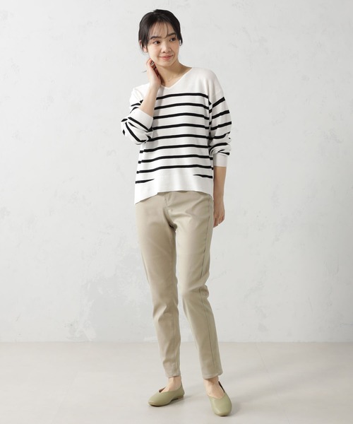 FOUND GOOD（ファウンドグッド）の「EasySTRスリムパンツ（その他パンツ・レディース・ベージュ/ネイビー/ブルー系5/ブラック/グリーン系8/ホワイト系5・S/M/L/XL）」の15枚目の写真