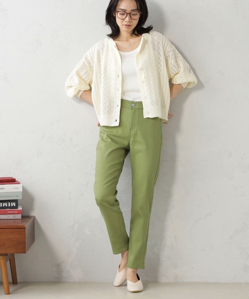 FOUND GOOD（ファウンドグッド）の「EasySTRスリムパンツ（その他パンツ・レディース・ベージュ/ネイビー/ブルー系5/ブラック/グリーン系8/ホワイト系5・S/M/L/XL）」の22枚目の写真