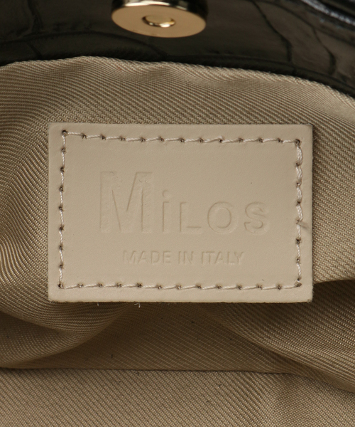 ￥　26.400　イタリア製　MILOS　金具付き　トート　SS MILOS（ミロス）の「《心斎橋・WEB限定》【MILOS】金具付き