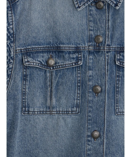 Ameri（アメリ）の「DETACHABLE SLEEVE DENIM SHIRT（シャツ