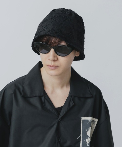 Theater code(シアターコード)の「▲damage hat / ダメージ ハット(ハット・メンズ・ブラック/グレー・FREE)」の1枚目の写真