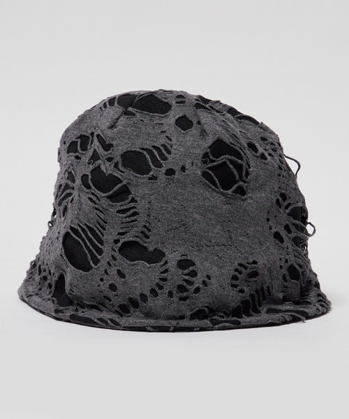 Theater code(シアターコード)の「▲damage hat / ダメージ ハット(ハット・メンズ・ブラック/グレー・FREE)」の6枚目の写真