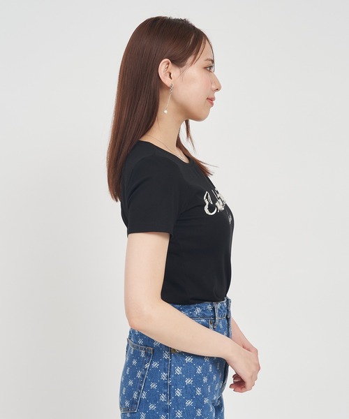 ROYAL PARTY(ロイヤルパーティー)の「Cocktail hour Tシャツ(Tシャツ/カットソー・レディース・ピンク/ブラック/オフホワイト・FREE)」の13枚目の写真