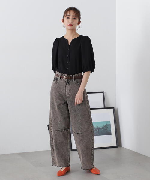 N.（N. Natural Beauty Basic）（エヌエヌナチュラルビューティーベーシック）の「オーバルバックルベルト（ベルト・レディース・ブラウン/ブラック・FREE）」の9枚目の写真