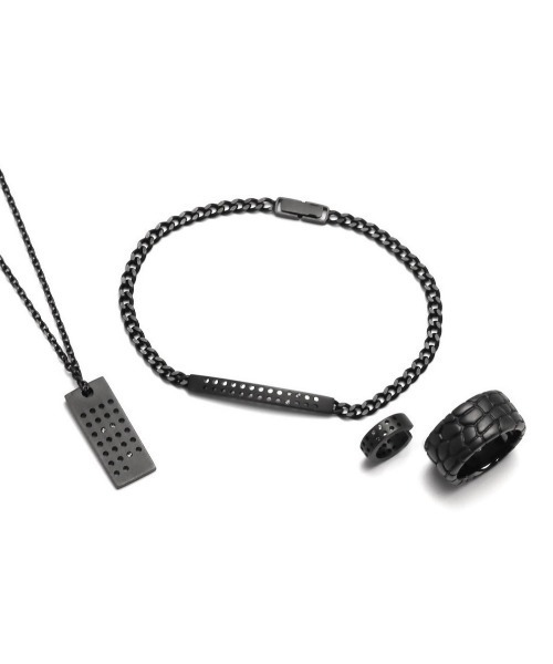 wjk（ダヴルジェイケイ）の「IVXLCDM ×wjk  croco pattern pinky ring（リング・メンズ・ブラック・9号/11号/13号）」の6枚目の写真